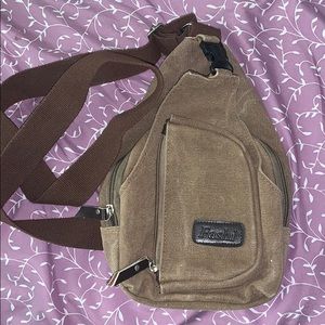 Cute khaki cross body fanny pack